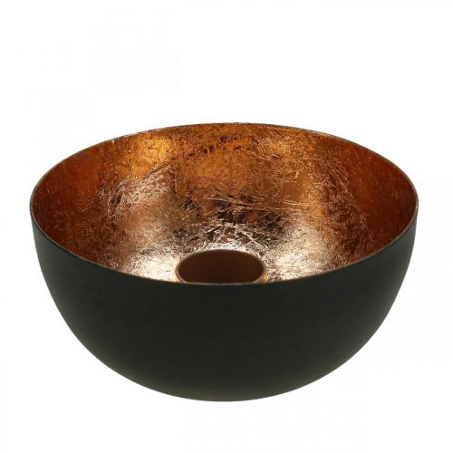 Floristik24 Kerzenhalter Schwarz, Bronze Stabkerzenhalter Ø10cm H5cm