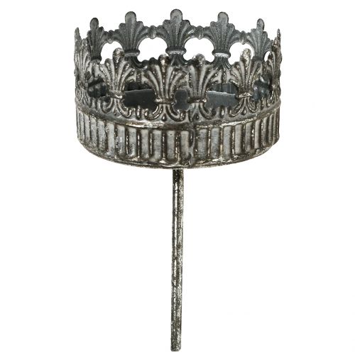 Artikel Kerzenhalter Silber Antik Ø7cm H12cm 4St