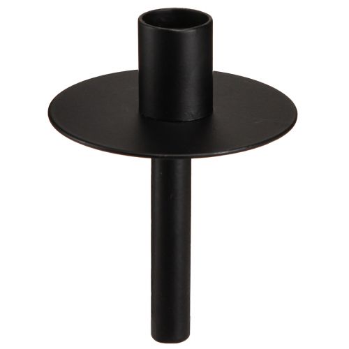 Floristik24 Kerzenhalter für Flaschen Schwarz Metall H12cm 2St