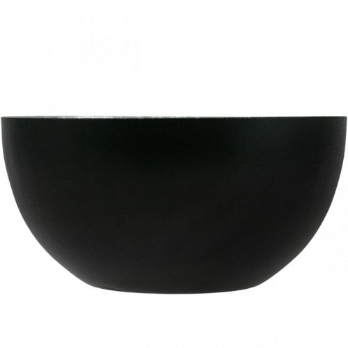 Artikel Kerzenhalter Schwarz Silber Weihnachtsdeko Ø13cm H6,5cm