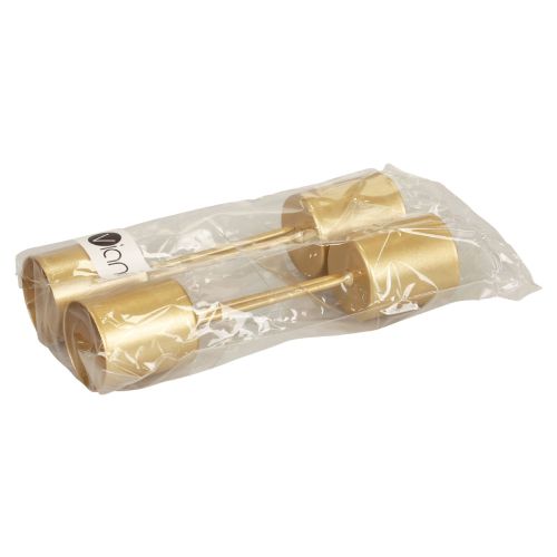 Artikel Kerzenhalter Dorn Kerzenhalter Stecken Gold 3,5×4cm 4 St