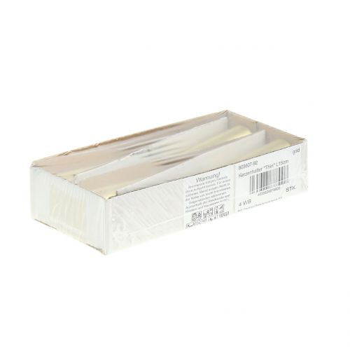 Artikel Kerzenhalter für Stabkerzen schmal Gold Ø2,2cm H15cm 4St