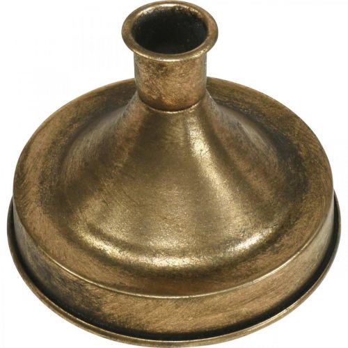 Artikel Kerzenständer Gold Metall Kerzenhalter Antik Look H8,5cm