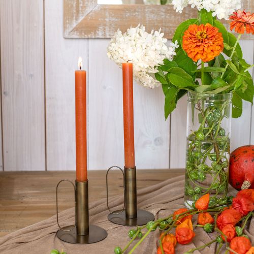 Artikel Kerzenständer Metall Kerzenleuchter Messing Optik Ø8,5cm