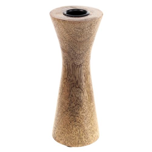 Floristik24 Kerzenständer Modern Kerzenhalter Holz Natur Ø6cm H16cm