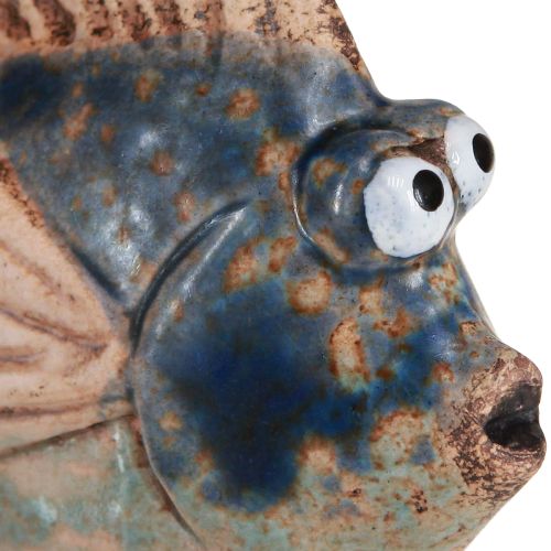 Artikel Kleine Fische Lustige Keramikdeko Blau Sortiert 6-9cm 4 St
