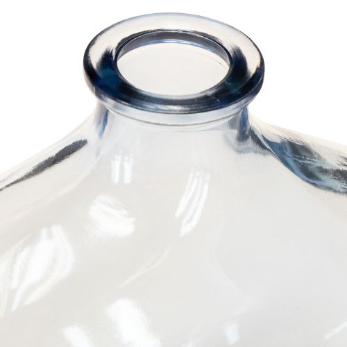 Artikel Kleine Glasvase klar modern Mini Vase Glas Blau 11×6×10cm 3St