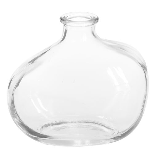Artikel Kleine Glasvase modern Mini Vase Glas Klar 11×6×10cm 3St