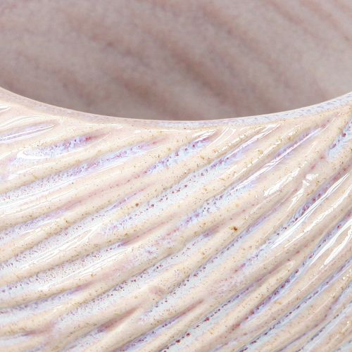 Artikel Kleine Keramikschalen in Rosa Spiral Dekor Ø9cm 4St