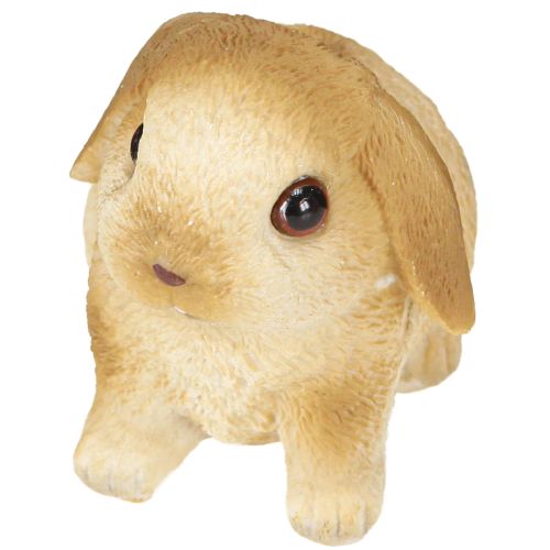 Kleiner Osterhase Deko Häschen Polyresin 9×6×6,5cm 3St