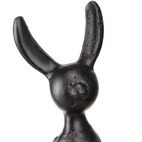 Artikel Kleiner Osterhase Kantenhocker Metall Schwarz 9×9×21cm