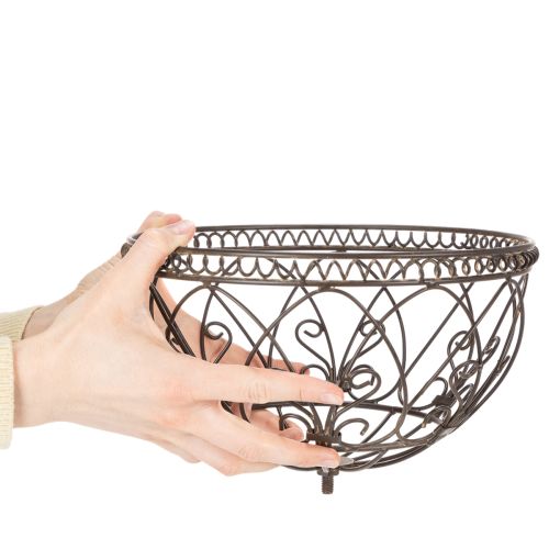 Artikel Metallkorb Garten Vintage Stil Dekorationsartikel für stilvolle Outdoor Nutzung 95cm