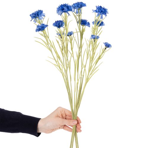 Artikel Kornblume Kunstblume für elegante Wohnzimmergestaltung Sommerdekoration 68cm 4St