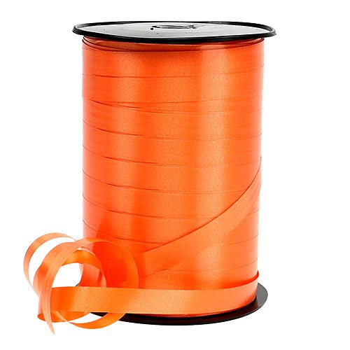 Kräuselband Ringelband Orange 10mm 250m