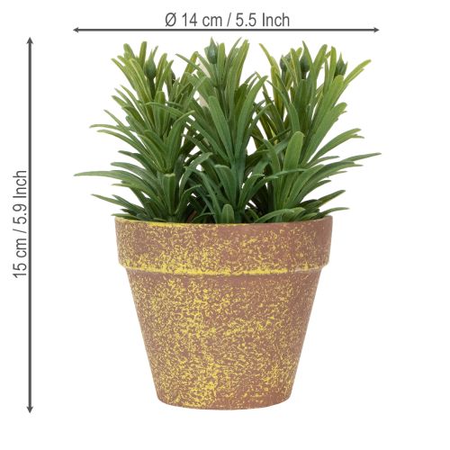 Artikel Kräutertopf künstlich mit Deko Kräutern für Küche Garten Balkon oder Terrasse 15m 3St