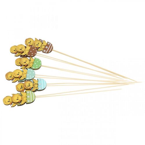 Artikel Osterdeko Küken im Ei Holz Dekofigur am Stab Ostern 7cm 12 St