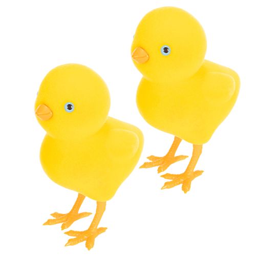 Küken Dekoration für Ostern Tischdeko Wiederverwendbar Wohnzimmer Dekoration 16cm 2St | Floristik24.de