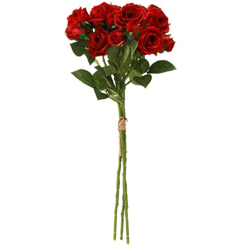 Artikel Künstliche Deko Rosen Leuchtend Rot Ø4cm L45cm 3 St
