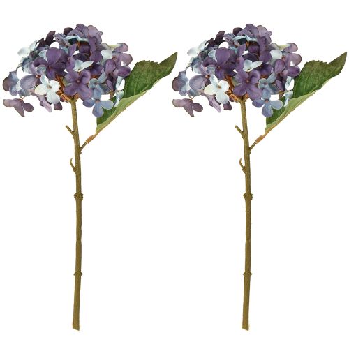 Artikel Künstliche Hortensien Deko Kunstblume Blau Lila 34cm 2St