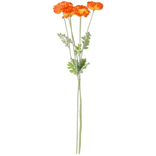 Artikel Künstliche Mohnblumen Sommerblumen Orange Ø7cm L78cm 3St