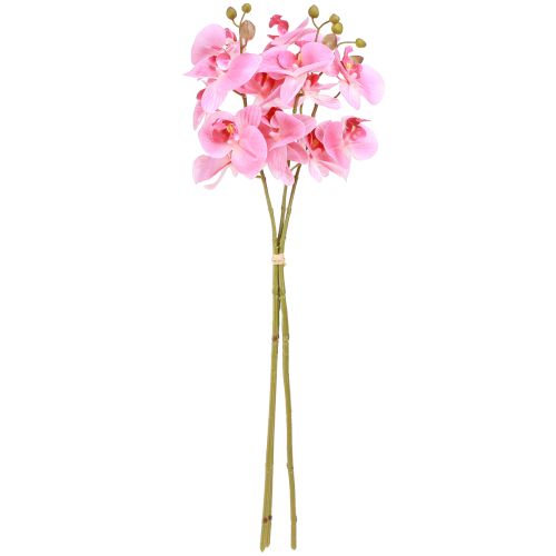 Artikel Künstliche Orchideen Pink Kunstblumen wie echt 56cm 3 St