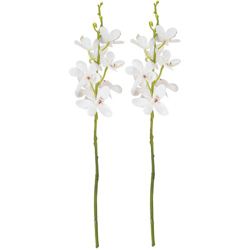 Artikel Künstliche Orchideen Weiße Blüte Ø3,5–5cm L38cm 2St