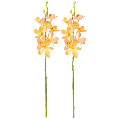 Artikel Künstlicher Orchideen Zweig 8 Blüten Orange L38cm 2St