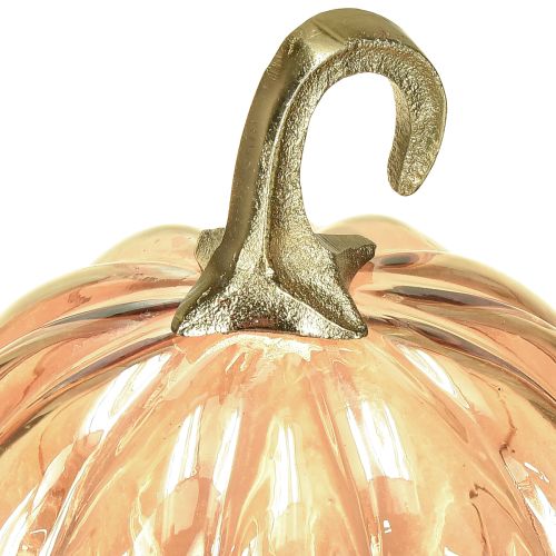 Artikel Kürbis Deko Glas Glaskürbis Tischdeko Orange Ø14cm H18cm