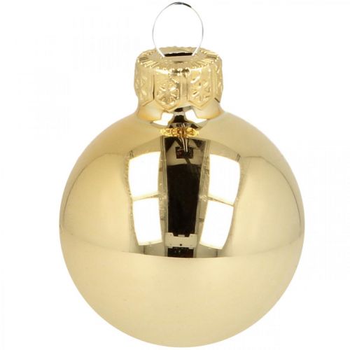 Artikel Weihnachtskugeln Glas Gold Glaskugel Matt/Glänzend Ø4cm 60 St