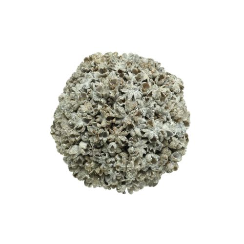 Weihnachtsdeko Weihnachtskugel Weiß Schneeball Ø10cm