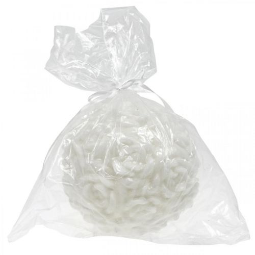 Artikel Kugelkerze Rosen Motiv Tischdeko Hochzeit Geburtstag 10,5cm Weiß