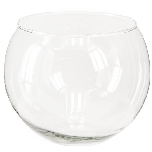 Kugelvase Glas Vase klar Runde Tischvase Blumenvase Ø15,5cm H12,5cm