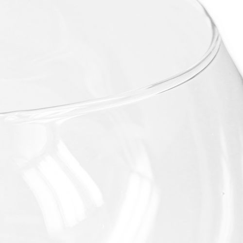 Artikel Kugelvase Glas Vase klar Runde Tischvase Blumenvase Ø15,5cm H12,5cm