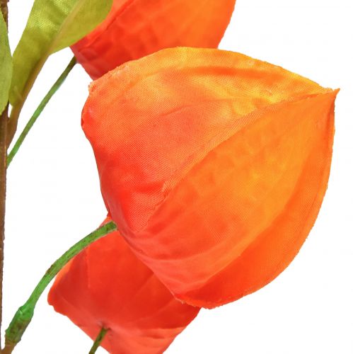 Artikel Kunstblume Orange Lampionblume Physalis Deko Seidenblumen 93cm 2 St