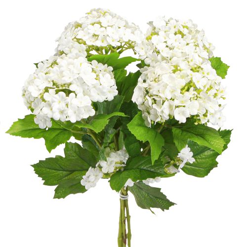 Artikel Kunstblumen Schneeball Viburnum künstlich Weiß 60cm 4 St