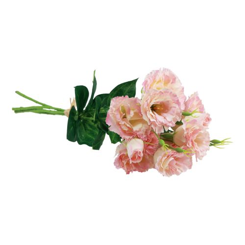 Artikel Kunstblumen Eustoma Lisianthus Rosa Creme 52cm 5 St