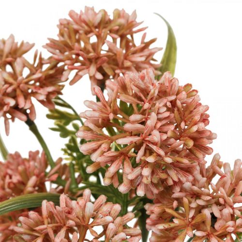 Artikel Kunstblumen Rosa Allium Deko Zierlauch 34cm 3St im Bund