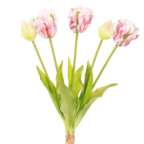 Artikel Kunstblumenstrauß 5 Papageientulpen Künstliche Tulpen 40cm