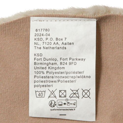 Artikel Kunstfell Deko Fell rund Tischläufer Fellteppich Beige Ø38cm