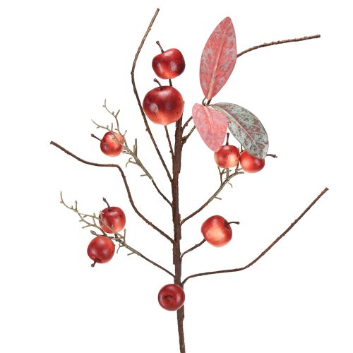 Artikel Kunstzweig mit Äpfeln für Herbst und Weihnachtsdekoration