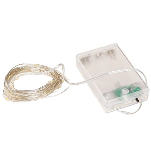 Artikel LED Lichterkette 40 Micro-LED Warmweiß Timer Für Batterie 6St