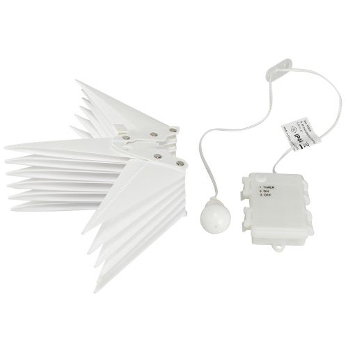 Artikel LED Stern 3D Weiß Timer Batterie Außen Ø30cm H74cm