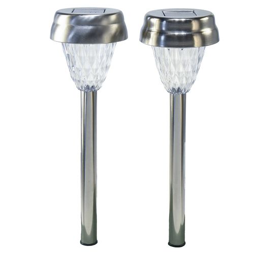 Artikel LED Gartenleuchten Solar mit Timer Warmweiß H35cm 4 St