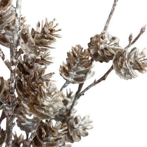 Artikel Lärchenzweig künstlich Dekozweige Zapfen Weiß 52cm 3 St