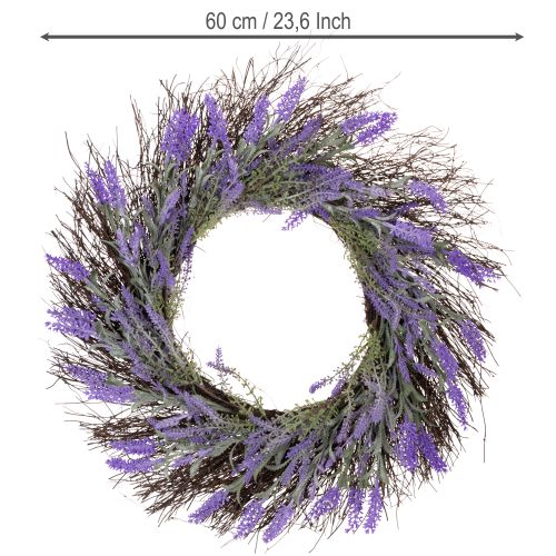 Artikel Künstlicher Lavendel Kranz für Frühling Türdeko Dekokranz Eingangsbereich 60cm