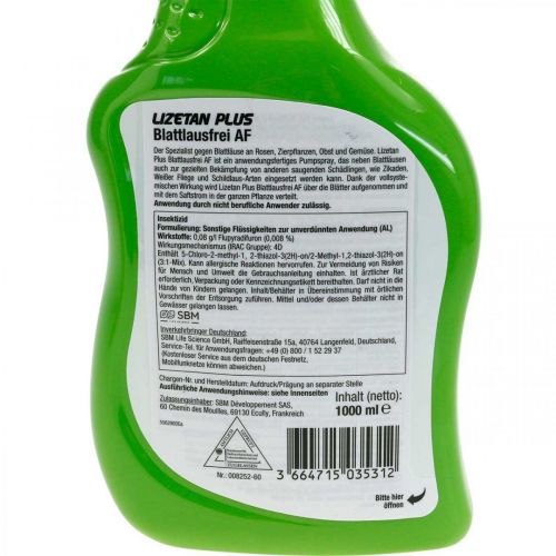 Artikel Protect Garden Lizetan Plus Blattlausfrei AF Insektizid 1L