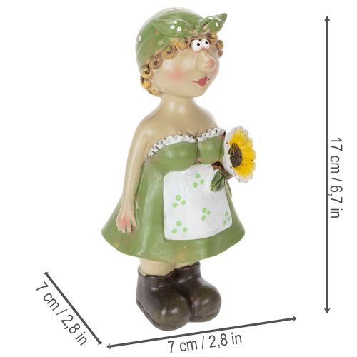 Artikel Dekofiguren Bauernpaar Lustige Wohnzimmerdeko und Sommerdeko für innen 17cm 2St