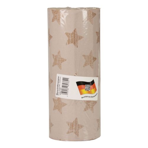 Floristik24 Manschettenpapier Seidenpapier Weiß Sterne 25cm 100m