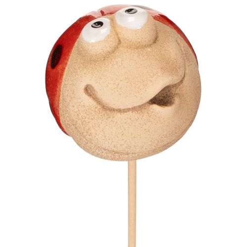 Marienkäfer Gartenstecker Dekorativer Hingucker für Garten Dekoration 25cm 4St