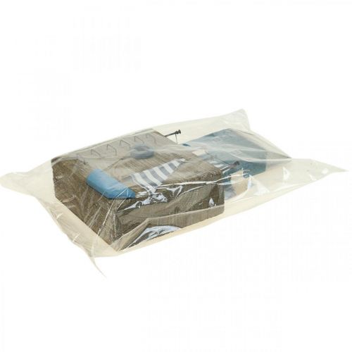 Artikel Maritime Holzdeko Hafenpromenade Shabby Chic H25,5cm